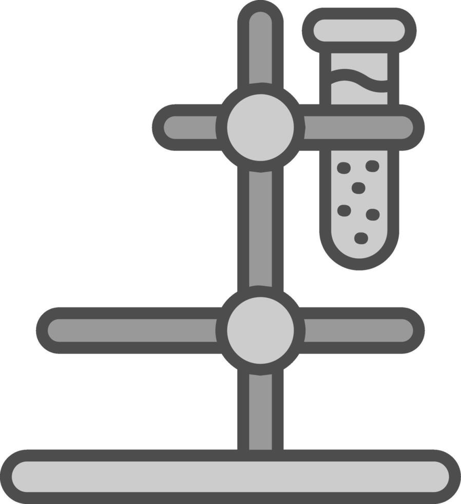 attrezzatura linea pieno in scala di grigi icona design vettore