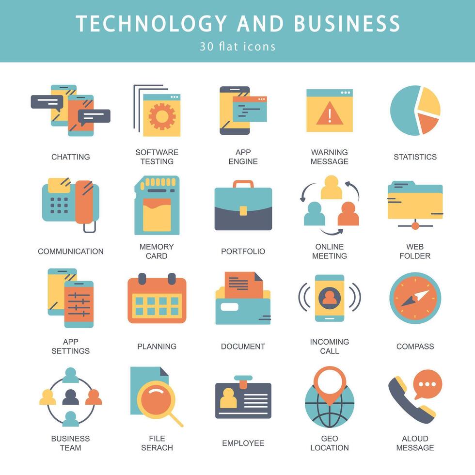 attività commerciale e marketing, programmazione, dati gestione, Internet connessione, sociale Rete, informatica, informazione. magro linea blu icone impostare. piatto illustrazione vettore