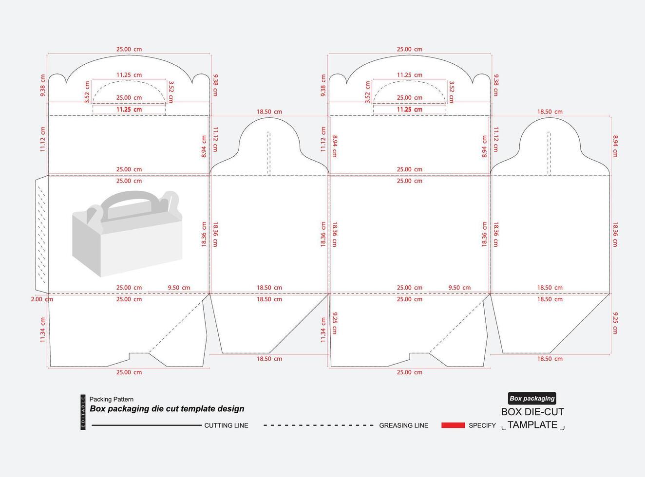 shopping Borsa dielines vettore