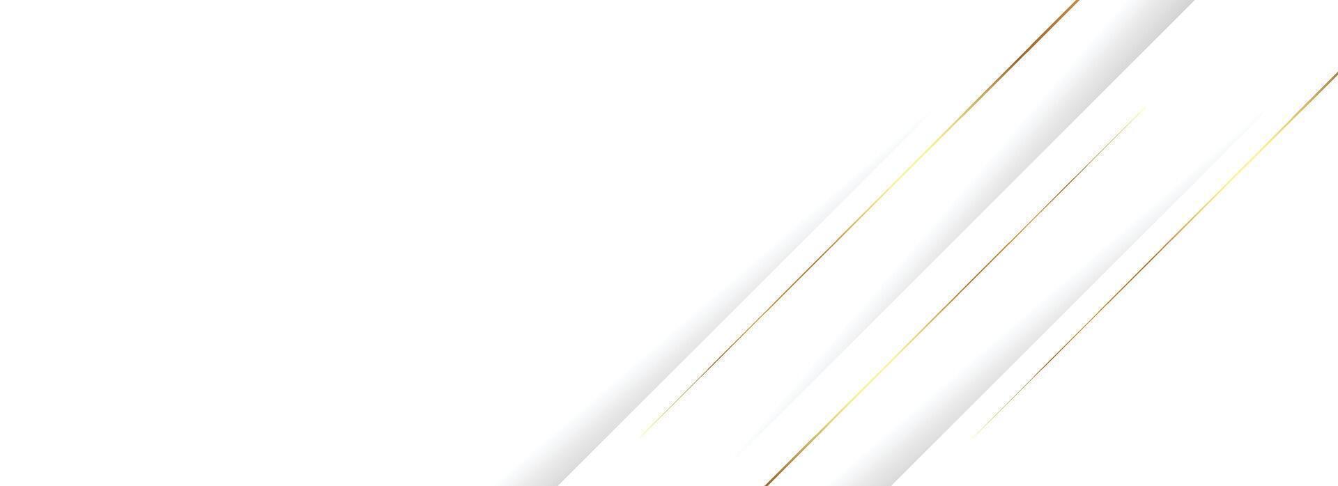 lussuoso bianca sfondo con oro. minimo moderno elegante astratto sfondo vettore