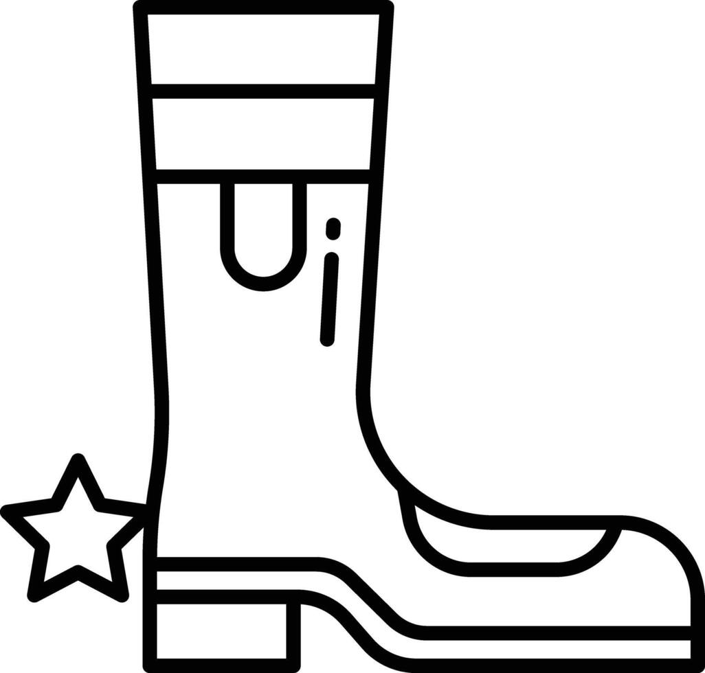 cowboy scarpe schema illustrazione vettore