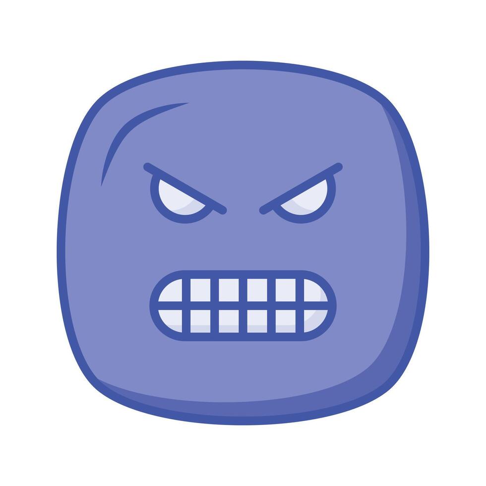 odiare emoji design nel di moda stile, pronto per uso icona vettore