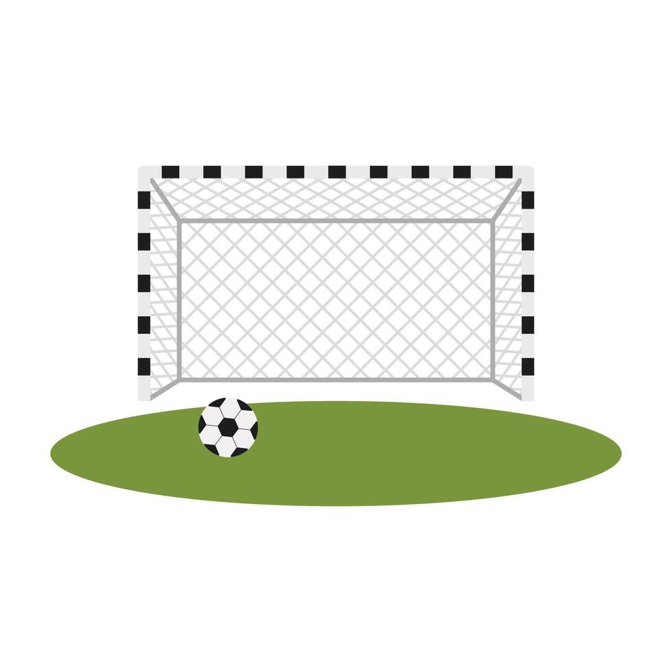 calcio icone con arbitri oggetti, obiettivo, trofeo, sfera, stivali. calcio supporto squadra e fan elementi illustrazione. vettore