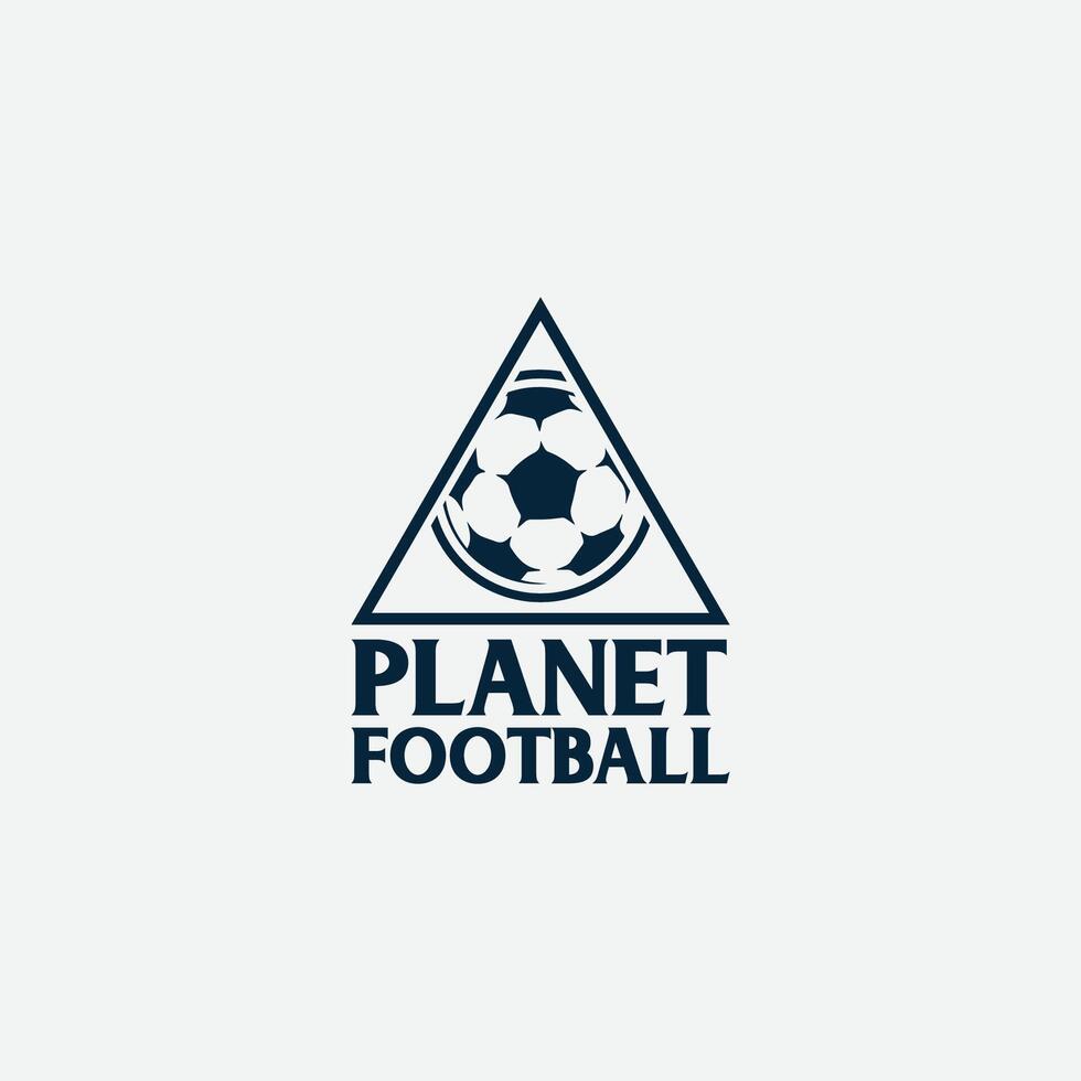 pianeta calcio logo vettore