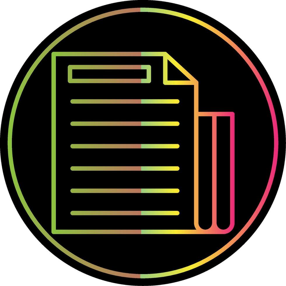 documento File linea pendenza dovuto colore icona design vettore