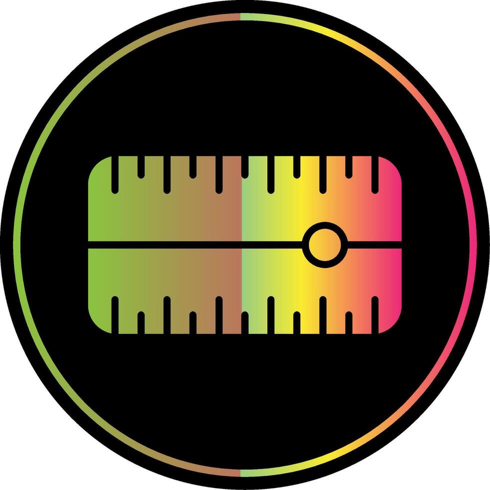 comporre glifo dovuto colore icona design vettore