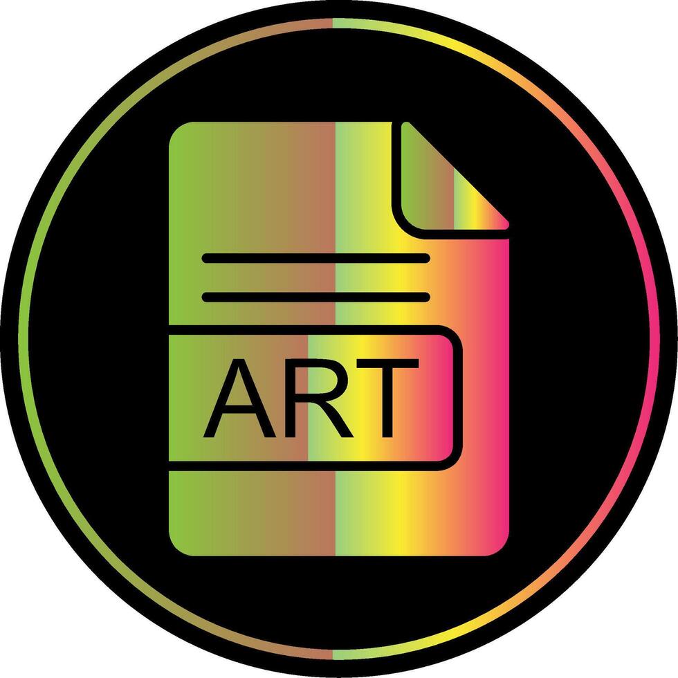 arte file formato glifo dovuto colore icona design vettore