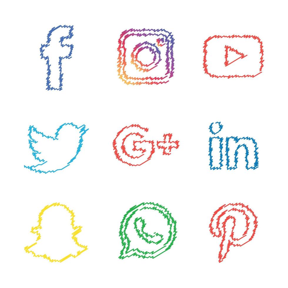 social media icone piatte tecnologia, rete. sfondo gruppo faccina sorridente vendita. condividi, mi piace, illustrazione vettoriale twitter, youtube, whatsapp, snapchat, facebook, instagram, tiktok, tok