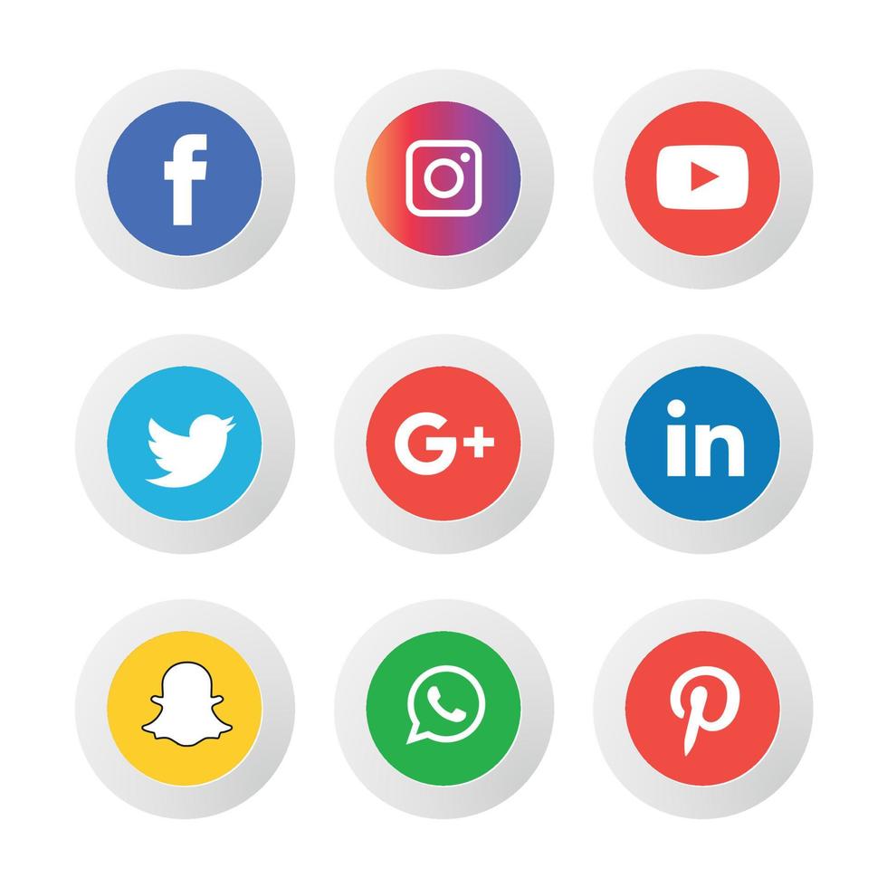 social media icone piatte tecnologia, rete. sfondo gruppo faccina sorridente vendita. condividi, mi piace, illustrazione vettoriale twitter, youtube, whatsapp, snapchat, facebook, instagram, tiktok, tok