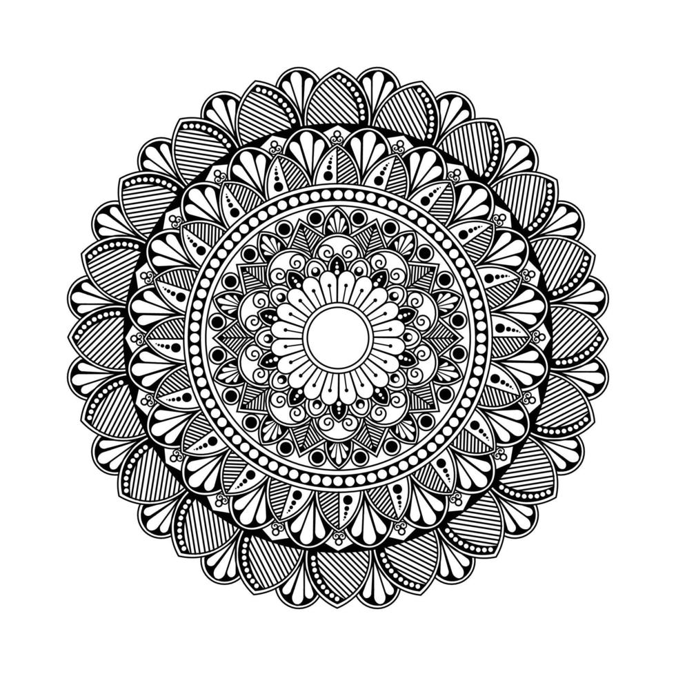 disegno mandala indiano vettore