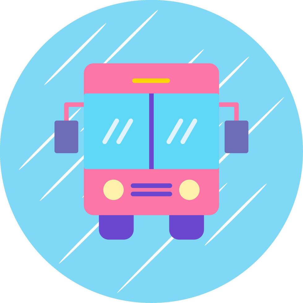 autobus glifo ombra cerchio icona design vettore