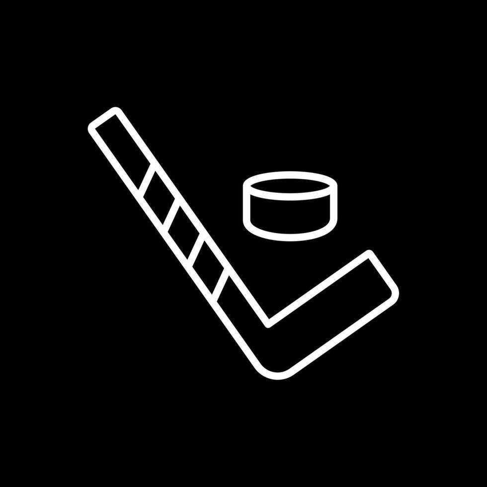 hockey linea rovesciato icona design vettore