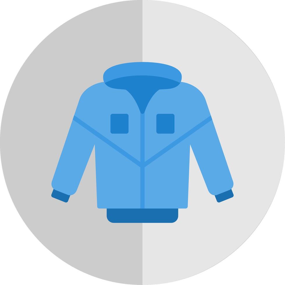 giacca piatto scala icona design vettore