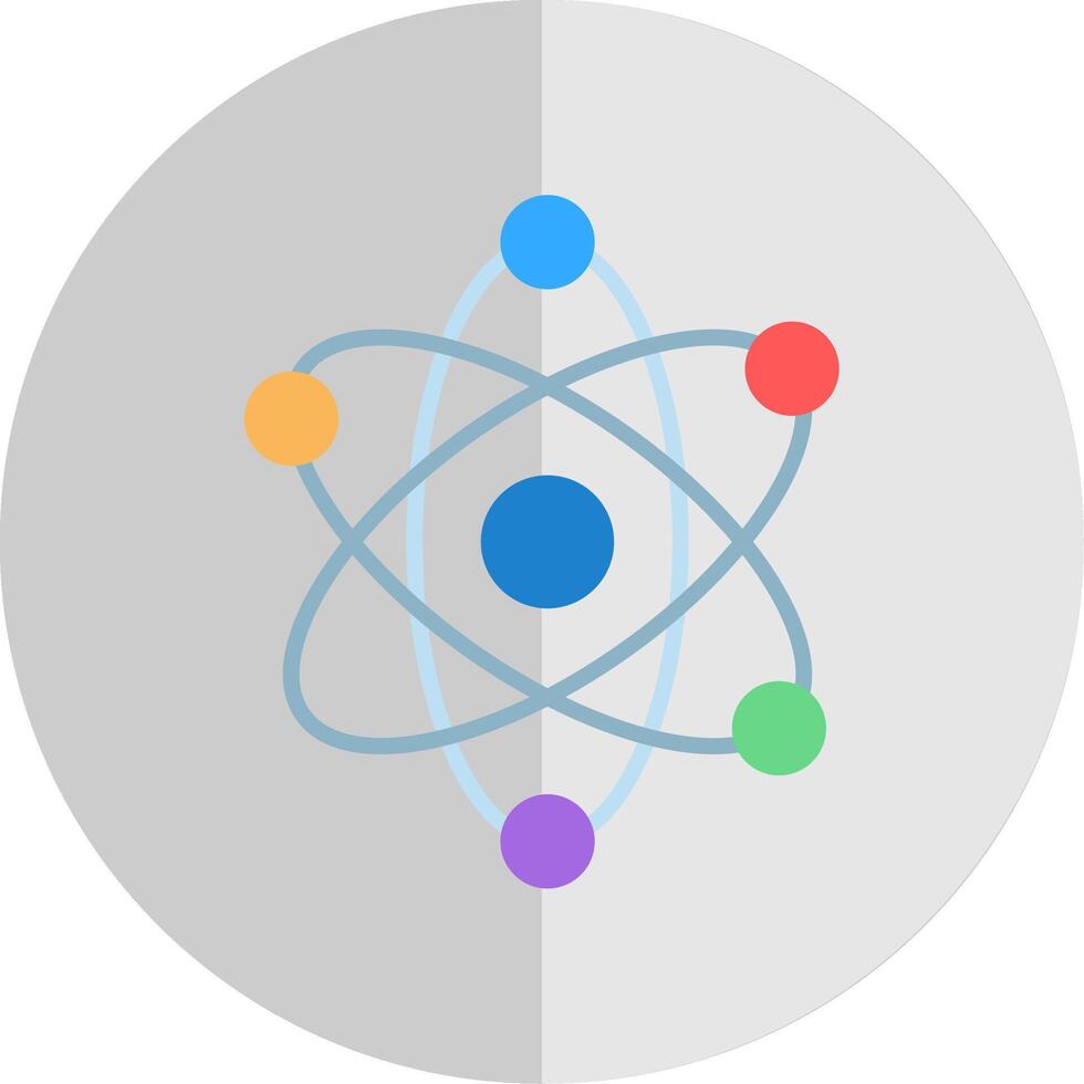 fisica piatto scala icona design vettore