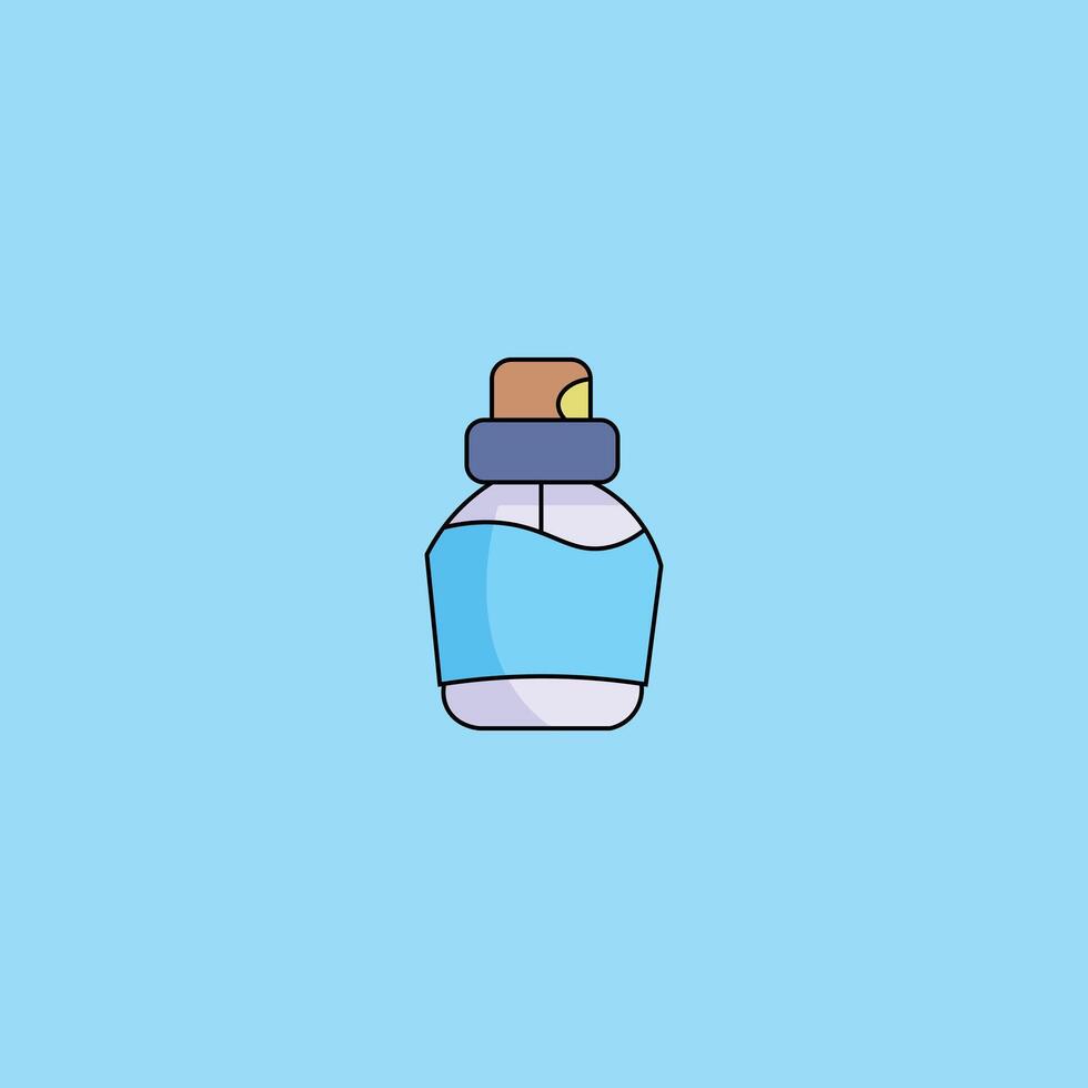 plastica bottiglia illustrazione, bottiglia piatto illustrazione. piatto bottiglia illustrazione. vettore