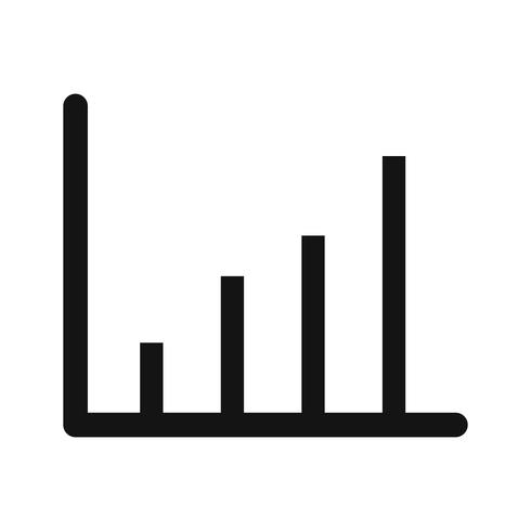 Icona di statistiche vettoriali