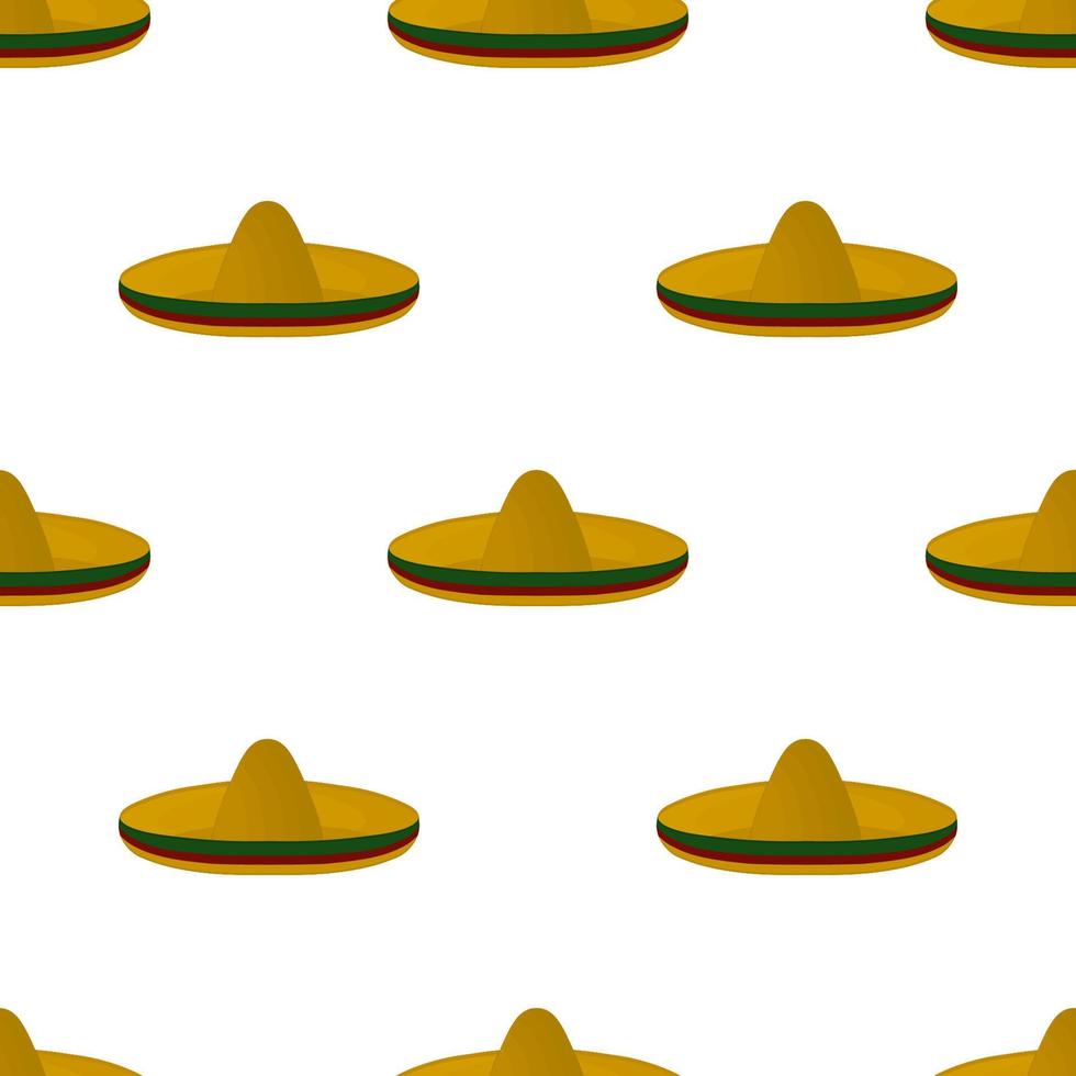 illustrazione a tema modello cappelli messicani sombrero vettore