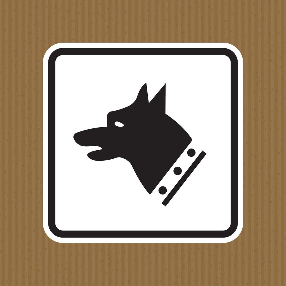 segno simbolo cane calibro isolato su sfondo bianco, illustrazione vettoriale eps.10
