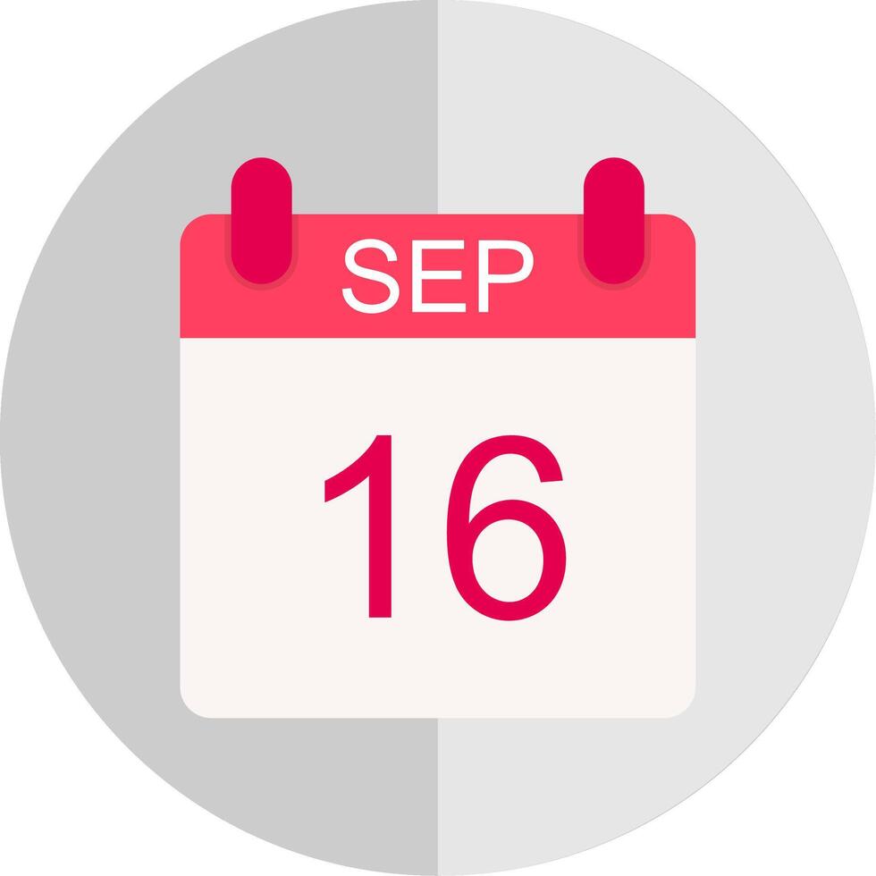 settembre piatto scala icona design vettore