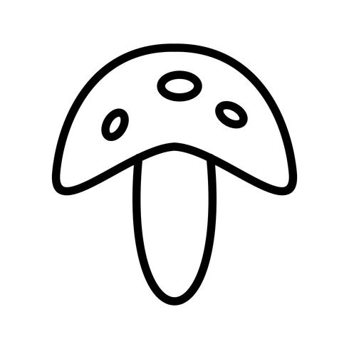 Icona del fungo vettoriale
