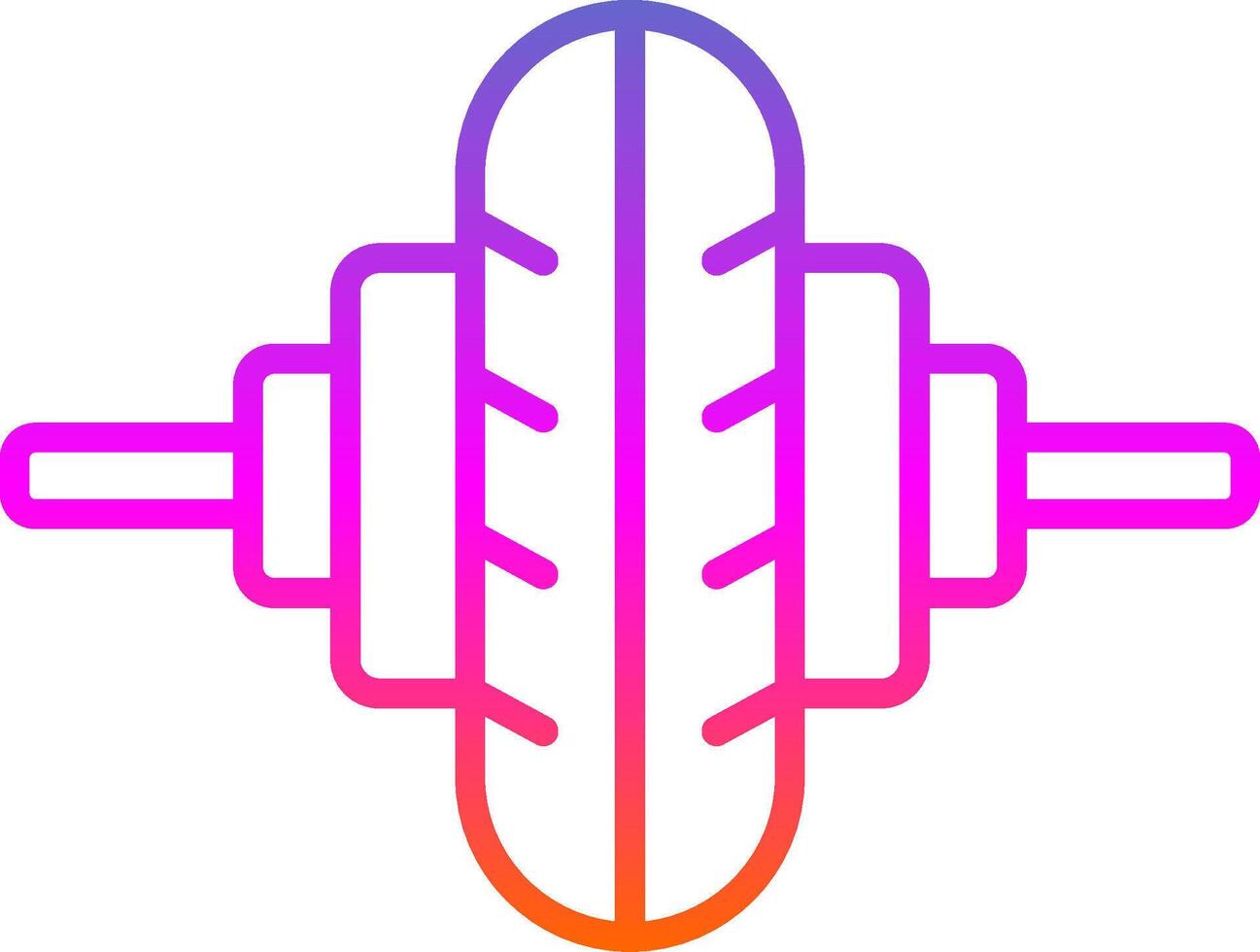 CrossFit linea pendenza icona design vettore