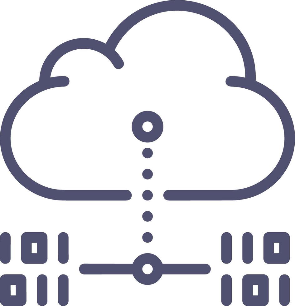 Conservazione dati icona simbolo Immagine per Banca dati illustrazione vettore