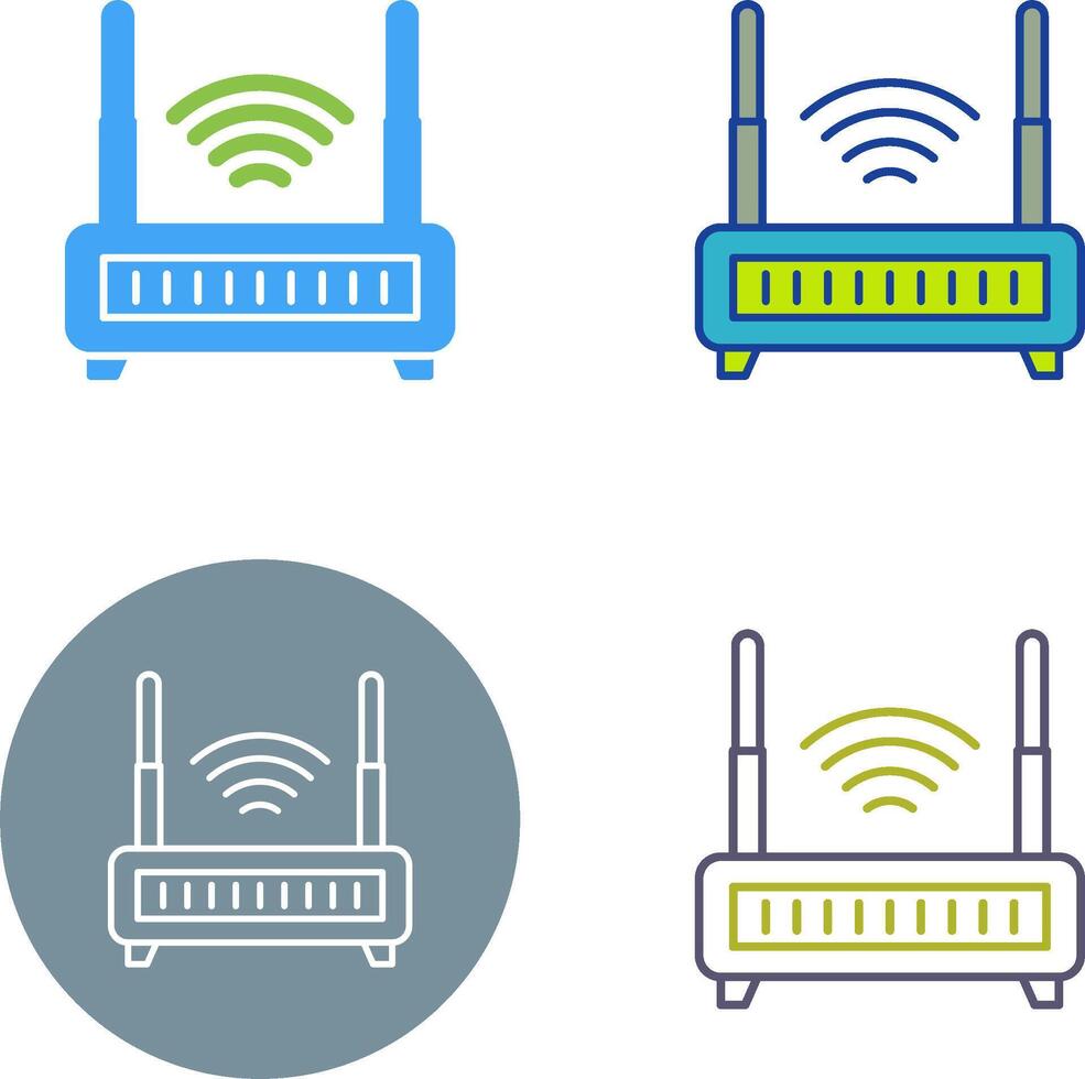 Wi-Fi router icona design vettore