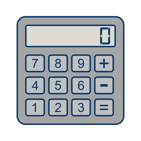 Icona del calcolatore di vettore