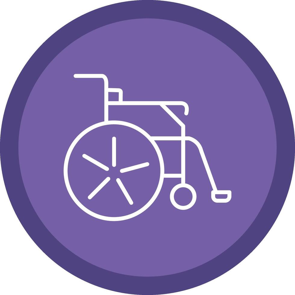 Disabilitato linea Multi cerchio icona vettore