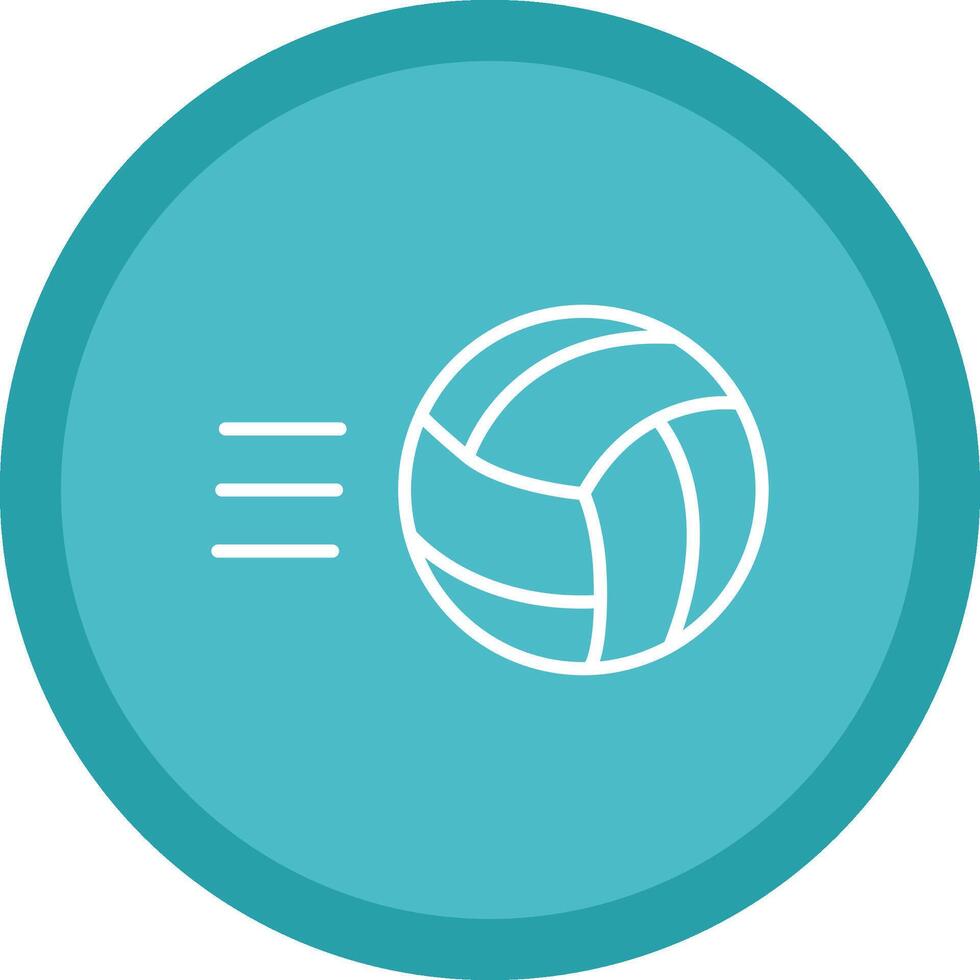 volley palla linea Multi cerchio icona vettore