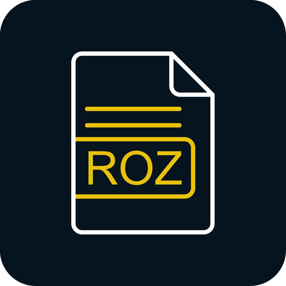 roz file formato linea giallo bianca icona vettore