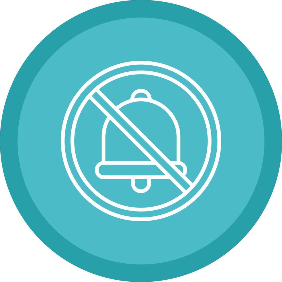 Proibito cartello linea Multi cerchio icona vettore