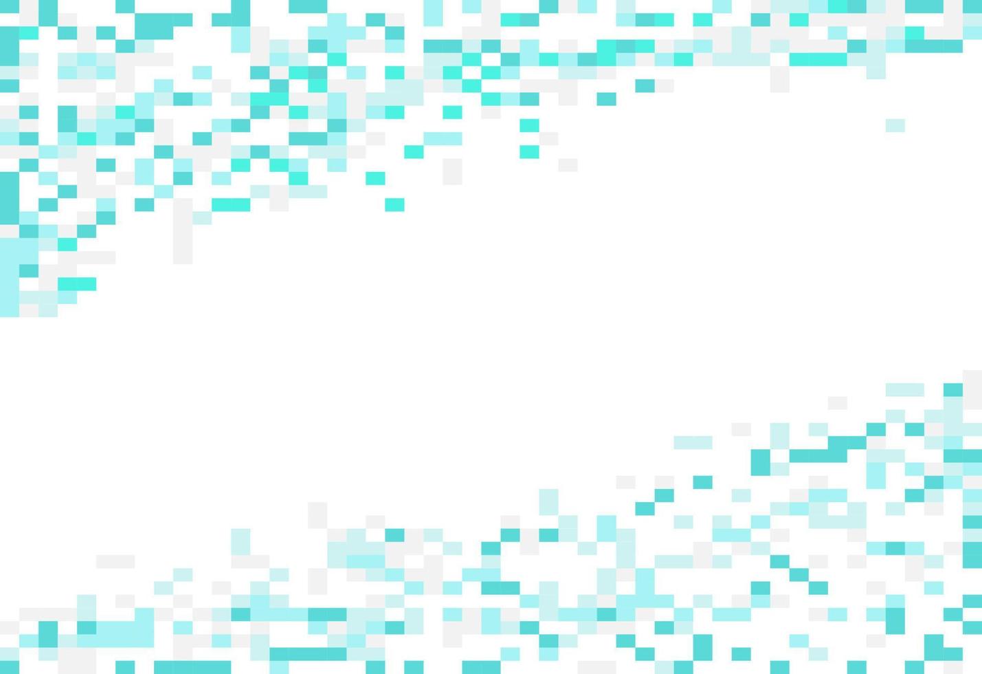 modello astratto di pixel mosaico geometrico. sfondo bianco blu. disegno vettoriale del tuo modello di banner manifesto volantino grafico