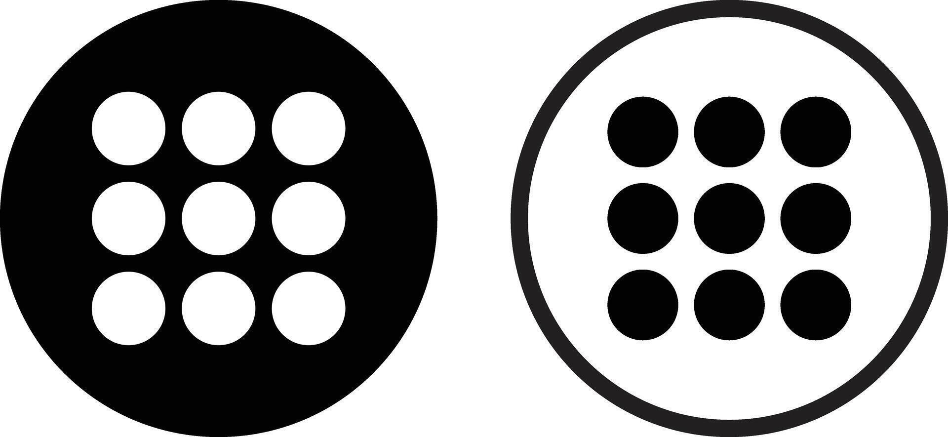 tastiera icona impostato nel Due stili isolato su bianca sfondo . vettore