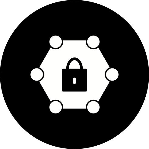 Icona di rete protetta vettoriale