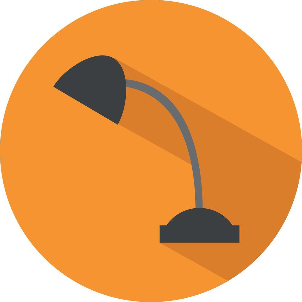 icona di un' piccolo lampada nel piatto stile. illustrazione. ufficio concetto. vettore
