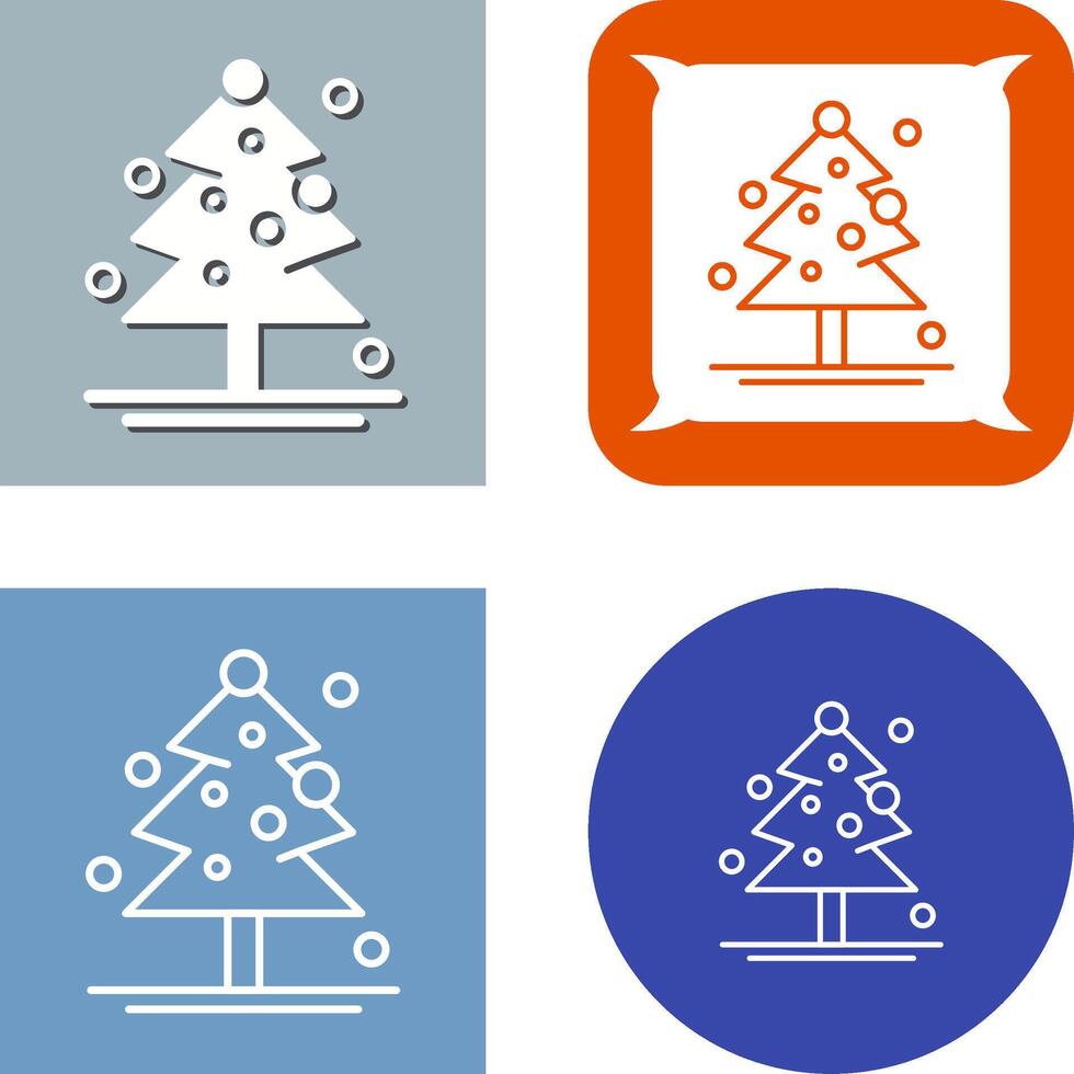 Natale albero icona design vettore