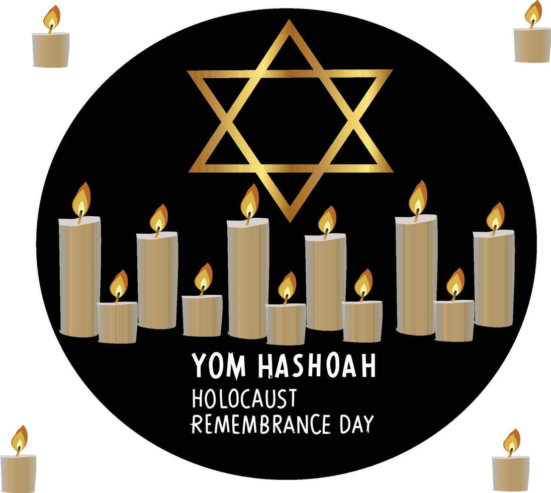 yom hashoah vettore