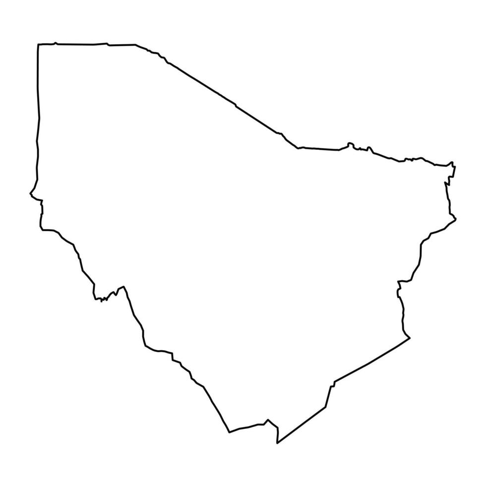 Marsabit contea carta geografica, amministrativo divisione di kenya. illustrazione. vettore