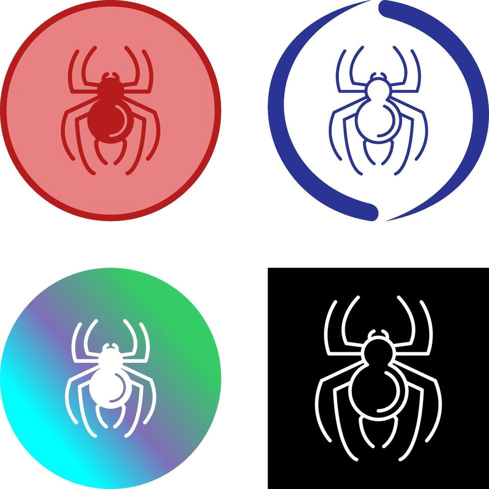 disegno dell'icona del ragno vettore