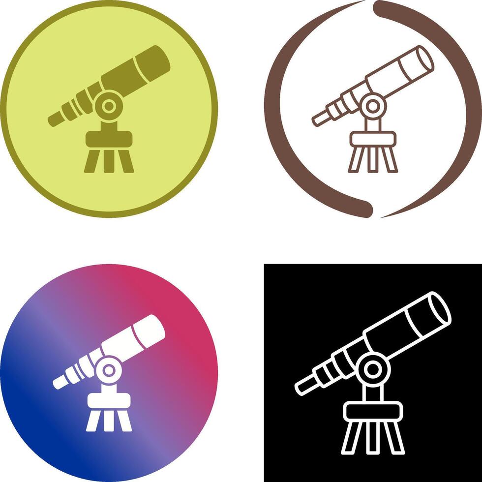 telescopio icona design vettore