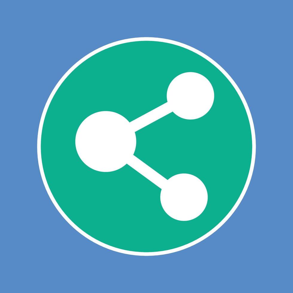verde simbolo di condivisione icona vettore