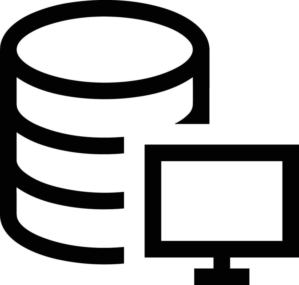 Conservazione dati icona simbolo Immagine per Banca dati illustrazione vettore