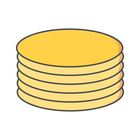 Icona di monete di vettore