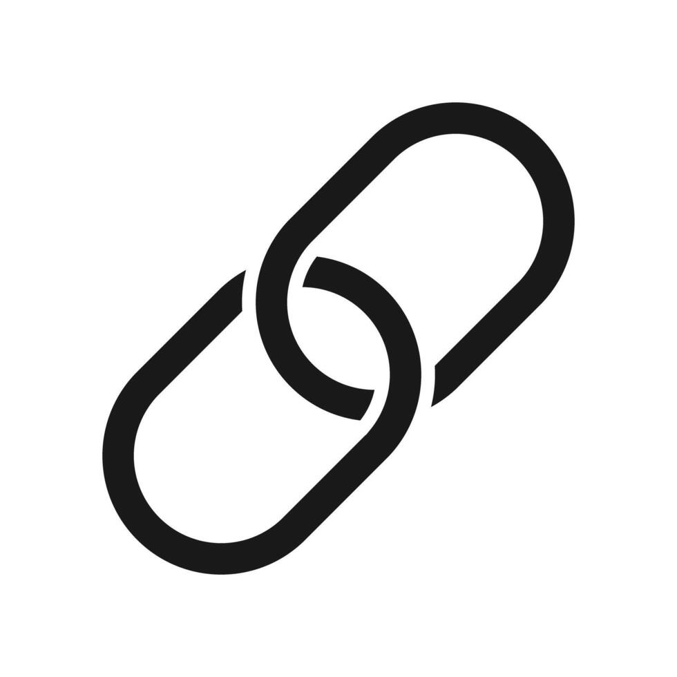 collegamento catena collegamento ipertestuale perno icona isolato illustrazione vettore