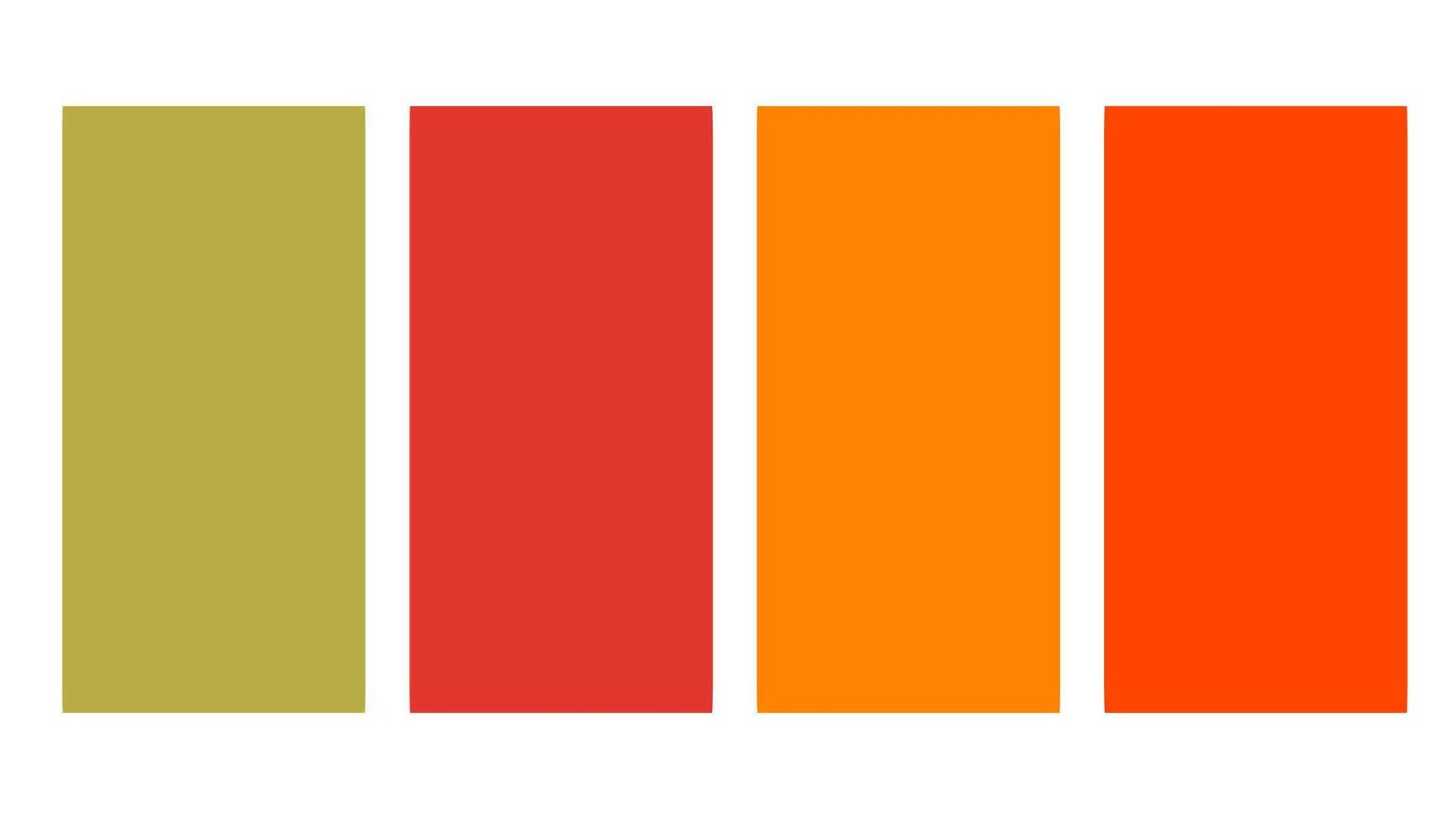 Marrone e arancia colore tavolozza. impostato di luminosa colore tavolozza combinazione nel rgb esadecimale. colore tavolozza per ui UX design. astratto illustrazione per il tuo grafico disegno, striscione, manifesto o atterraggio pagina vettore