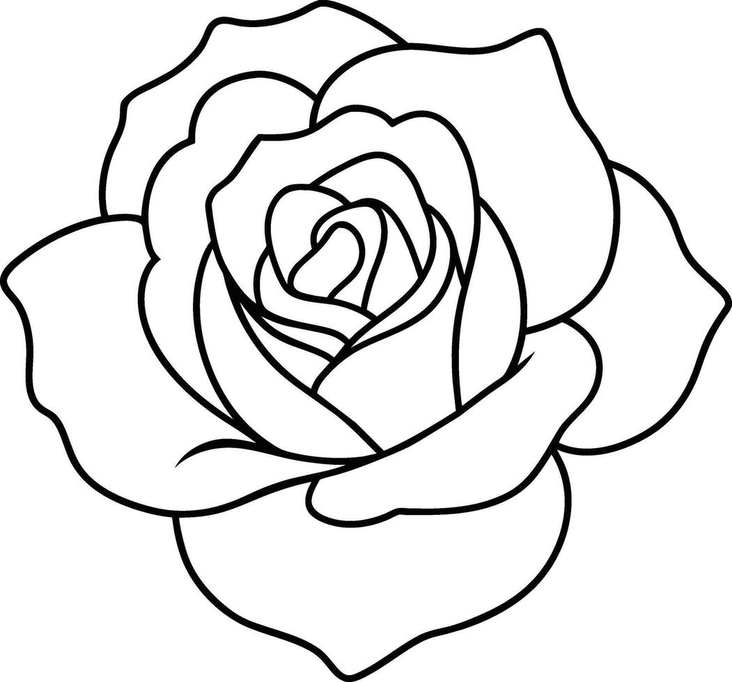 un' rosa fiore schema arte vettore