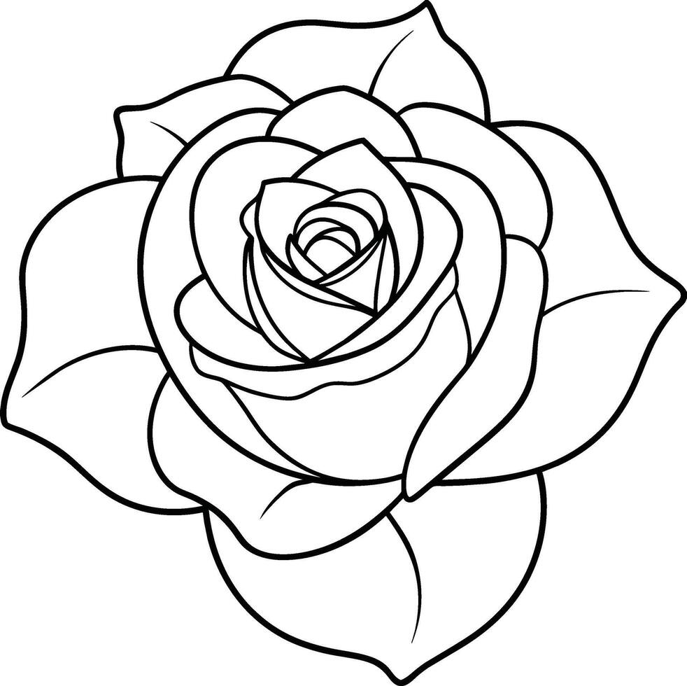 un' rosa fiore schema arte vettore