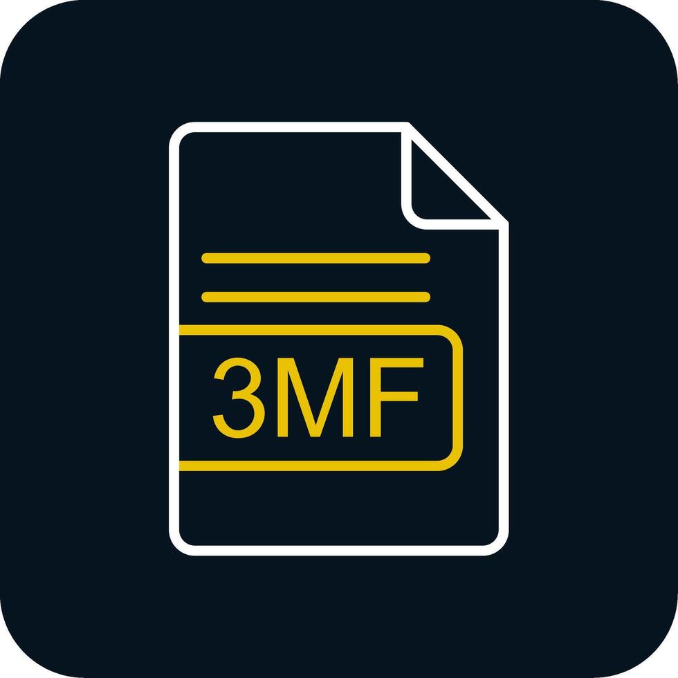 3mf file formato linea rosso cerchio icona vettore