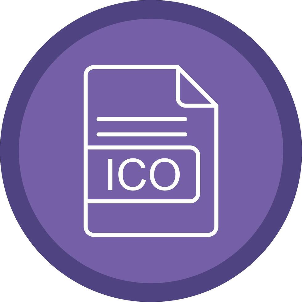 ico file formato linea Multi cerchio icona vettore